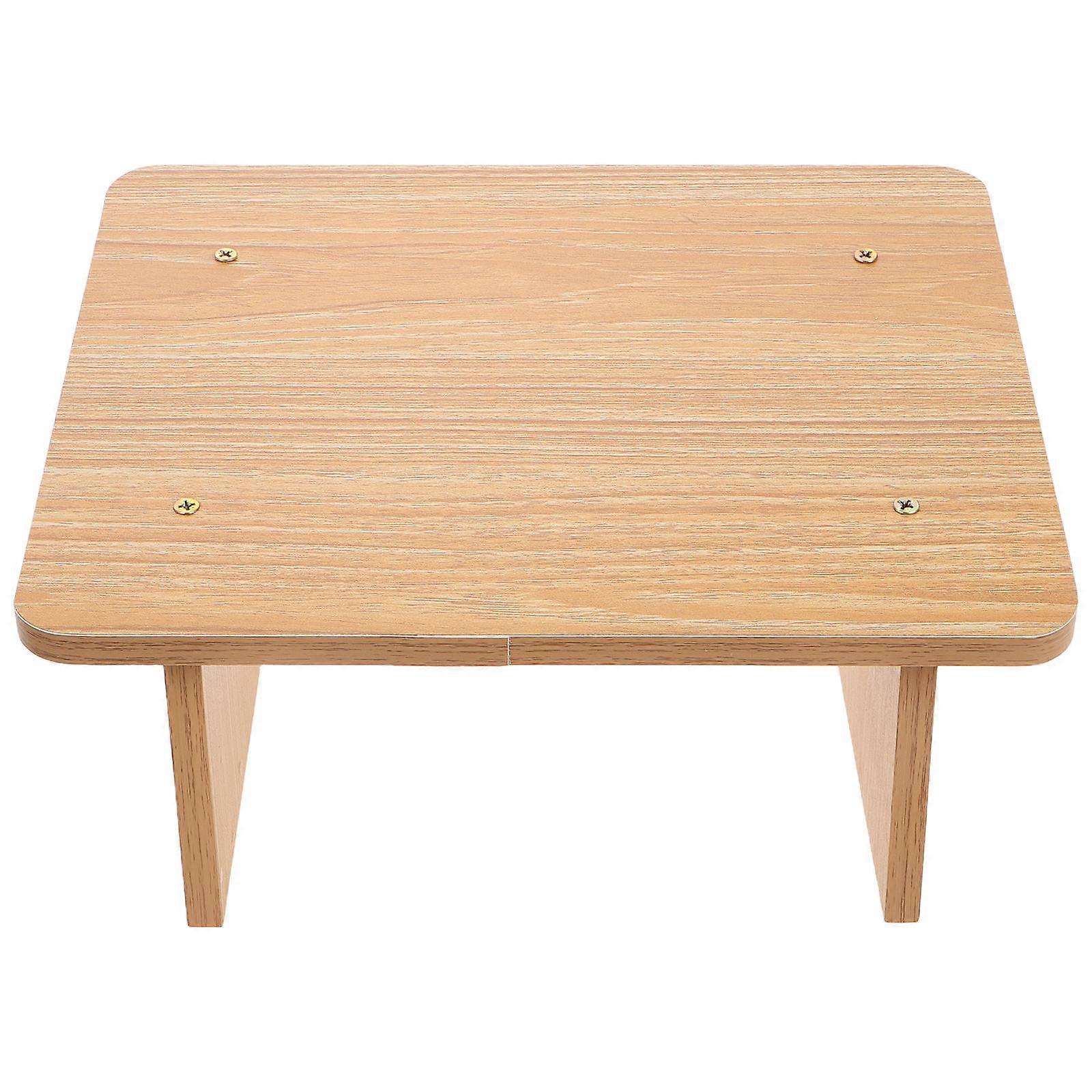 Wooden Footrest for Under Desk at Work Non Slip Slanted Foot Stool 2pcs for Office Standing Desk