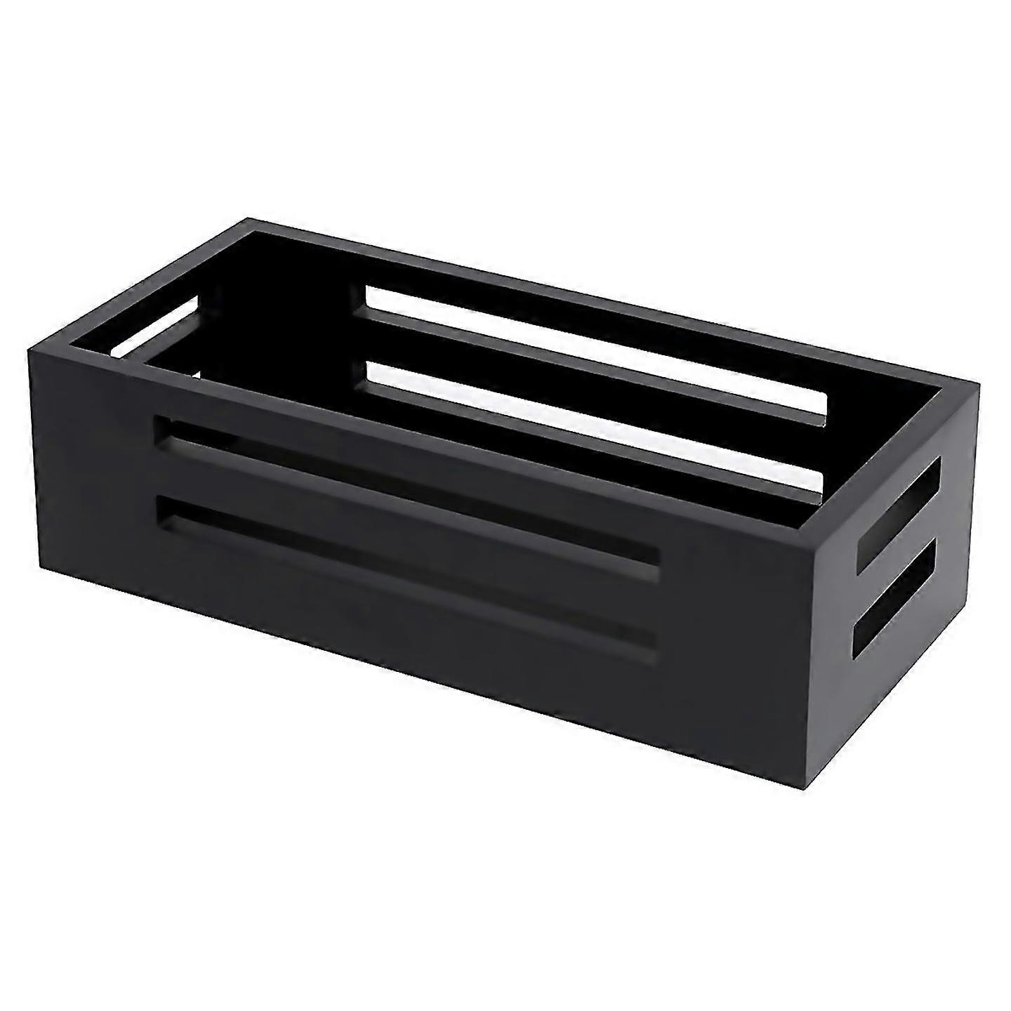 Per Decor Box Bagno WC Serbatoio Cestello Topper Nero
