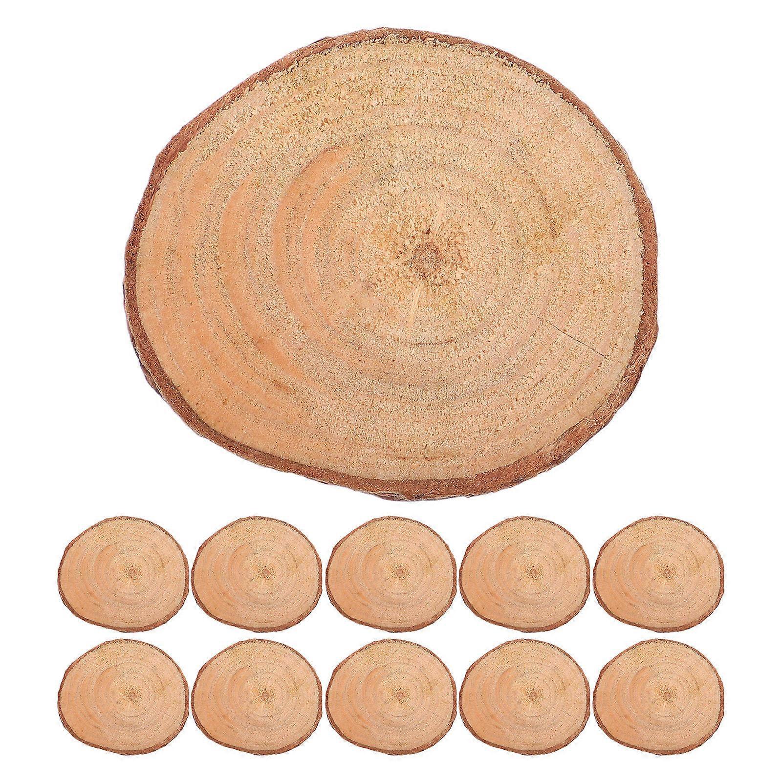 Wooden Circles 5 Sets Wall Decoration Craft Enthusiasts 3.5x4cm DIY Style Photo Props 40 Pcs