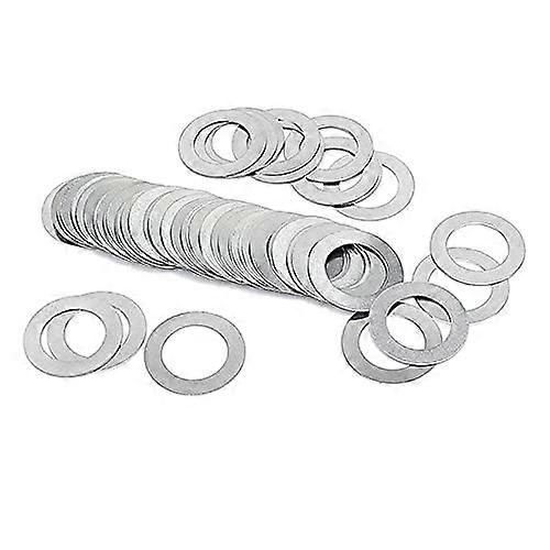 50 pieces of ultrathin flat washers, M5 to M8, ultrathin precision sealing washers, thickness 0.5 mm, DIN988 stainless steel shim (M4x7x0.5).