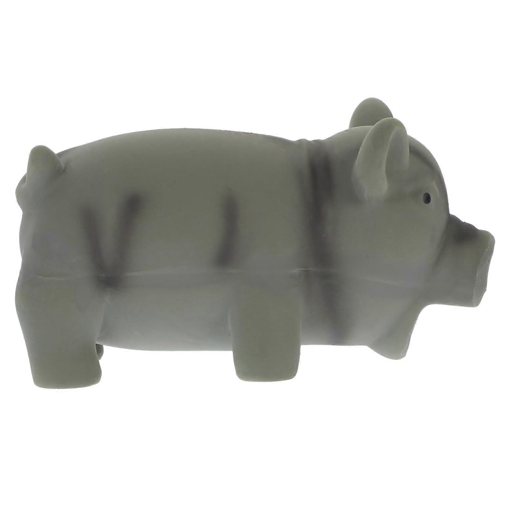 Durable Latex Cartoon Pig Chewing for Dogs Indoor Bright Color Molar Toy Interactive Squeaky Puppy Chew