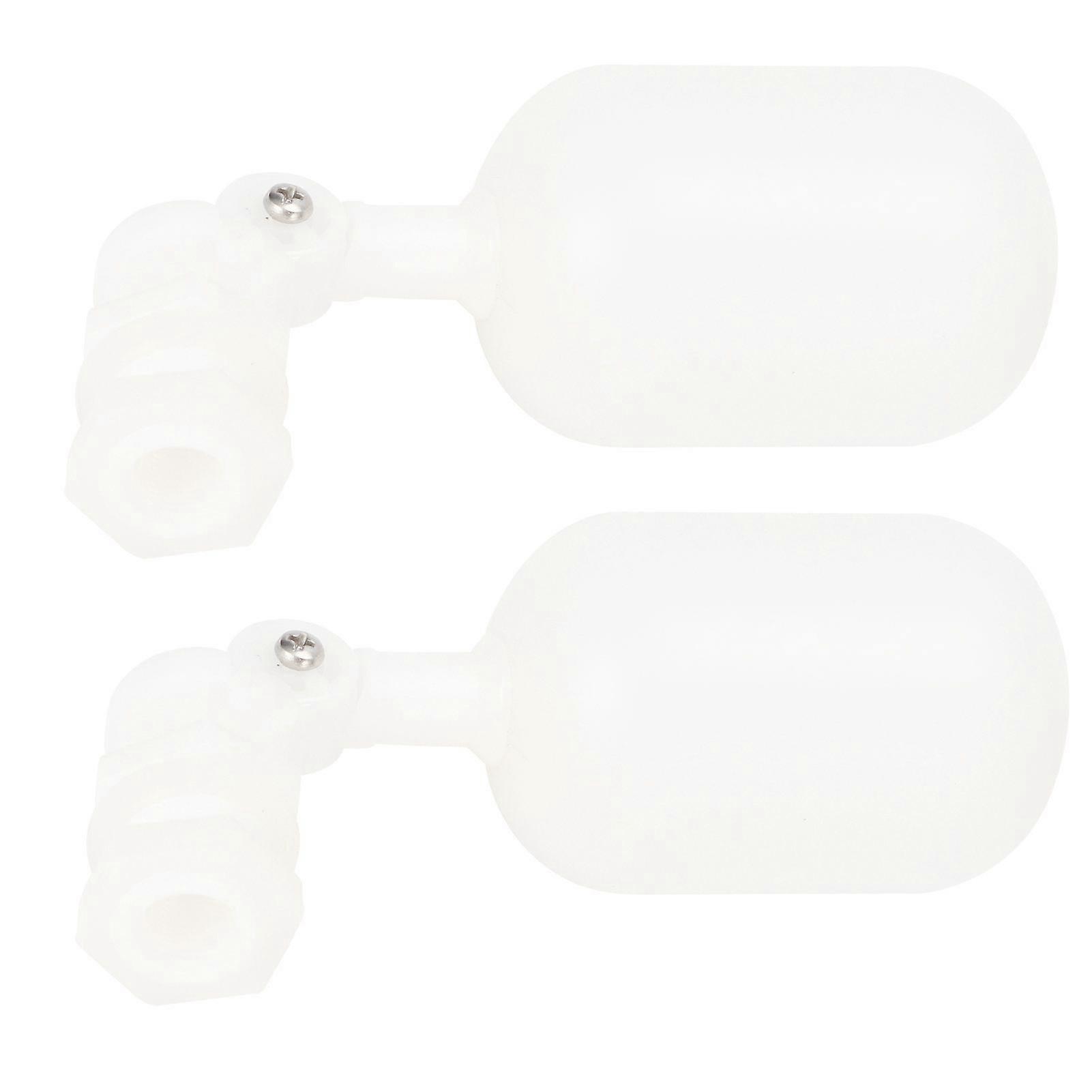 2 Pack G3/8" Male Thread Plastic Float Valve Automatic Water Level Control for Water Tank Tower Supply