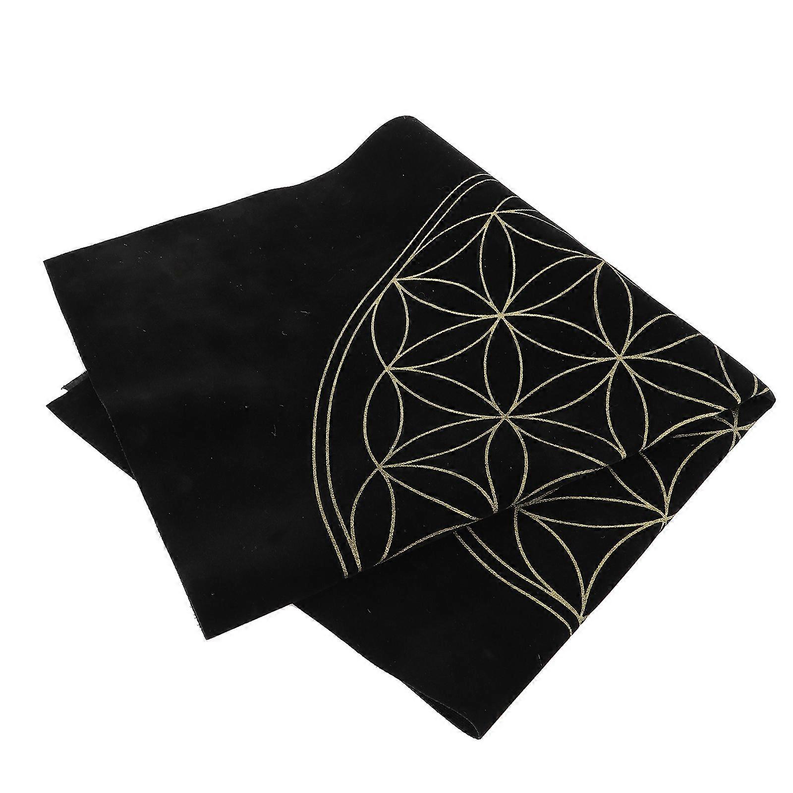 Divination Tablecloth Prop for Enthusiasts Black Velvet Fabric with Table Protection 1Pcs