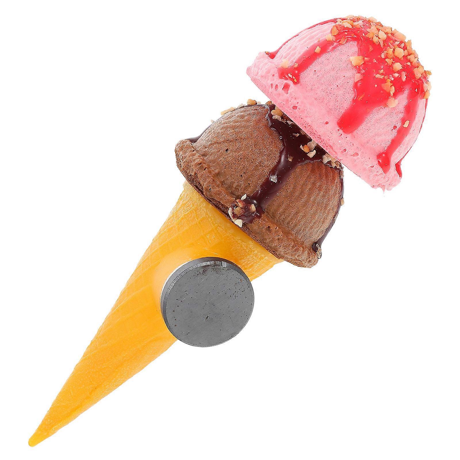 Coffee Simulation Ice Cream Toy for Decor Made of PU Material Lifelike and Decorative 6.5 Inches