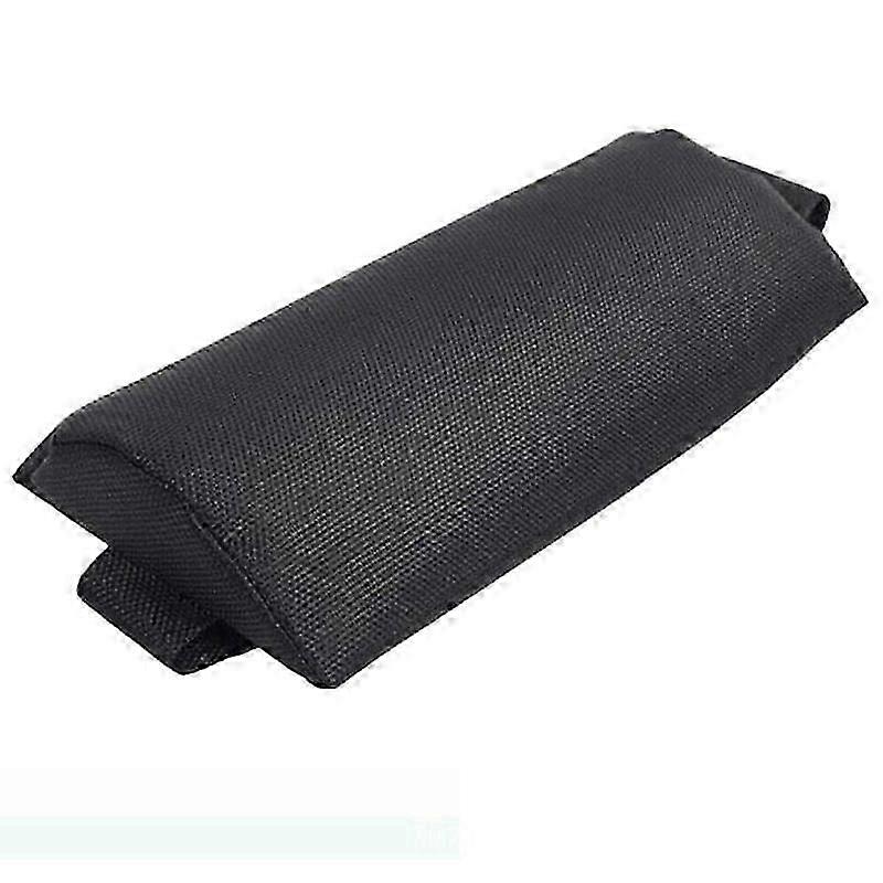 Black Adjustable Headrest Pillow for Lounge Chairs, Neck and Lumbar Support, Universal Size