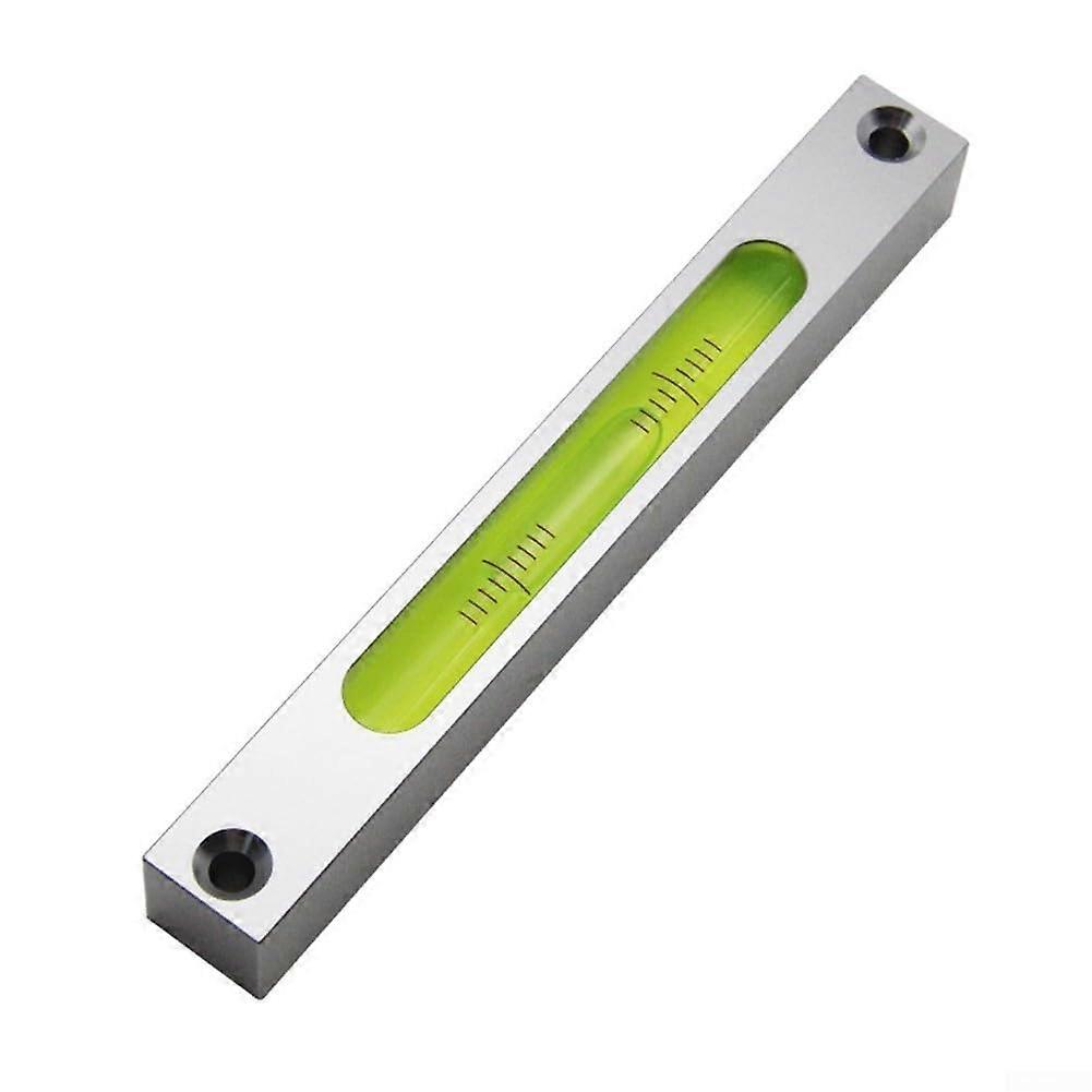 Metal Level Tool With Glass Vial Tube For Precision Alignment Of Machinery, Equipment Metal Furniture(Silver And Green)