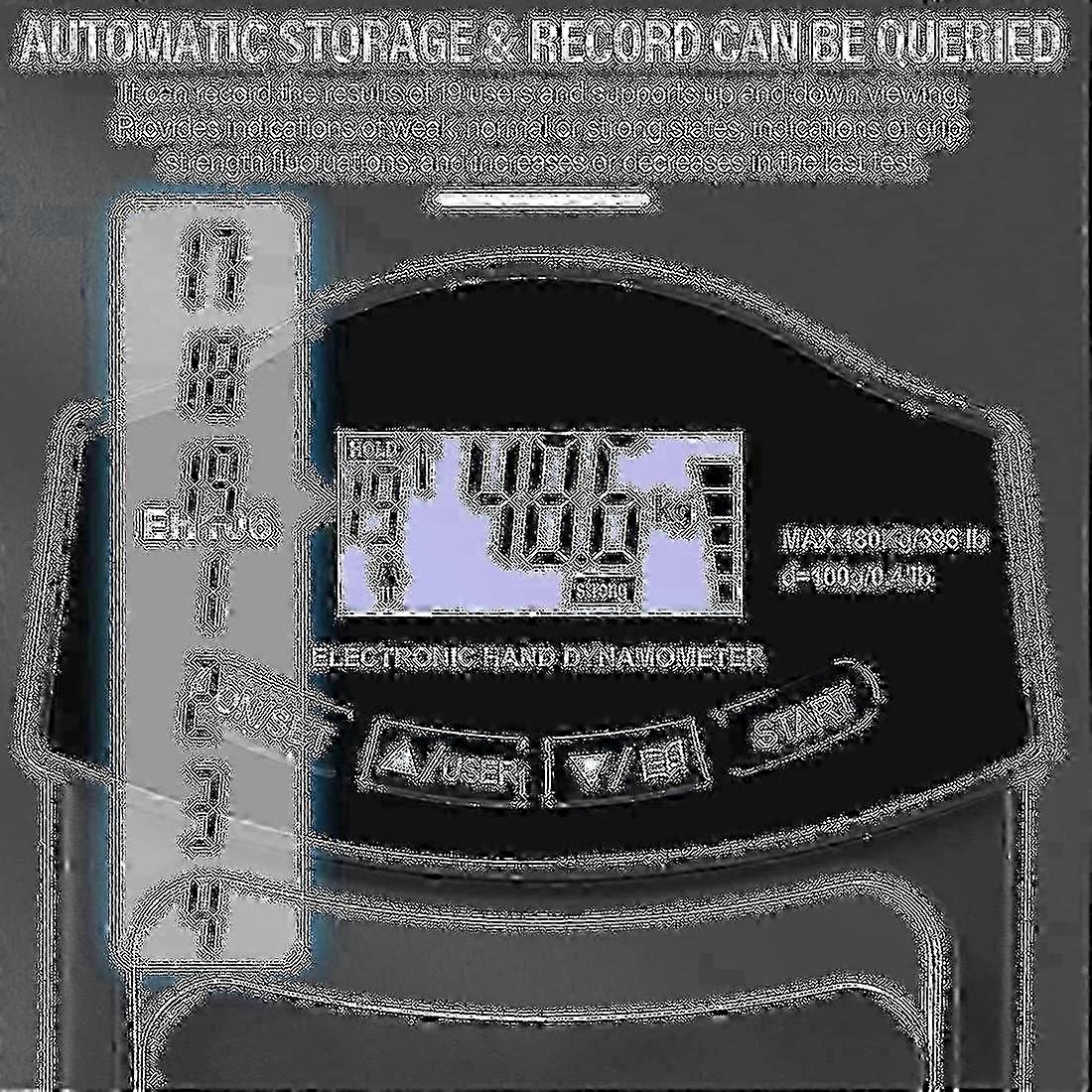 USB rechargeable hand dynamometer for strength testing TroveMart