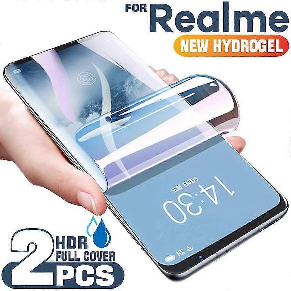 2Pcs Full Cover Screen Protector For Realme 7 Screen Protector Hydrogel