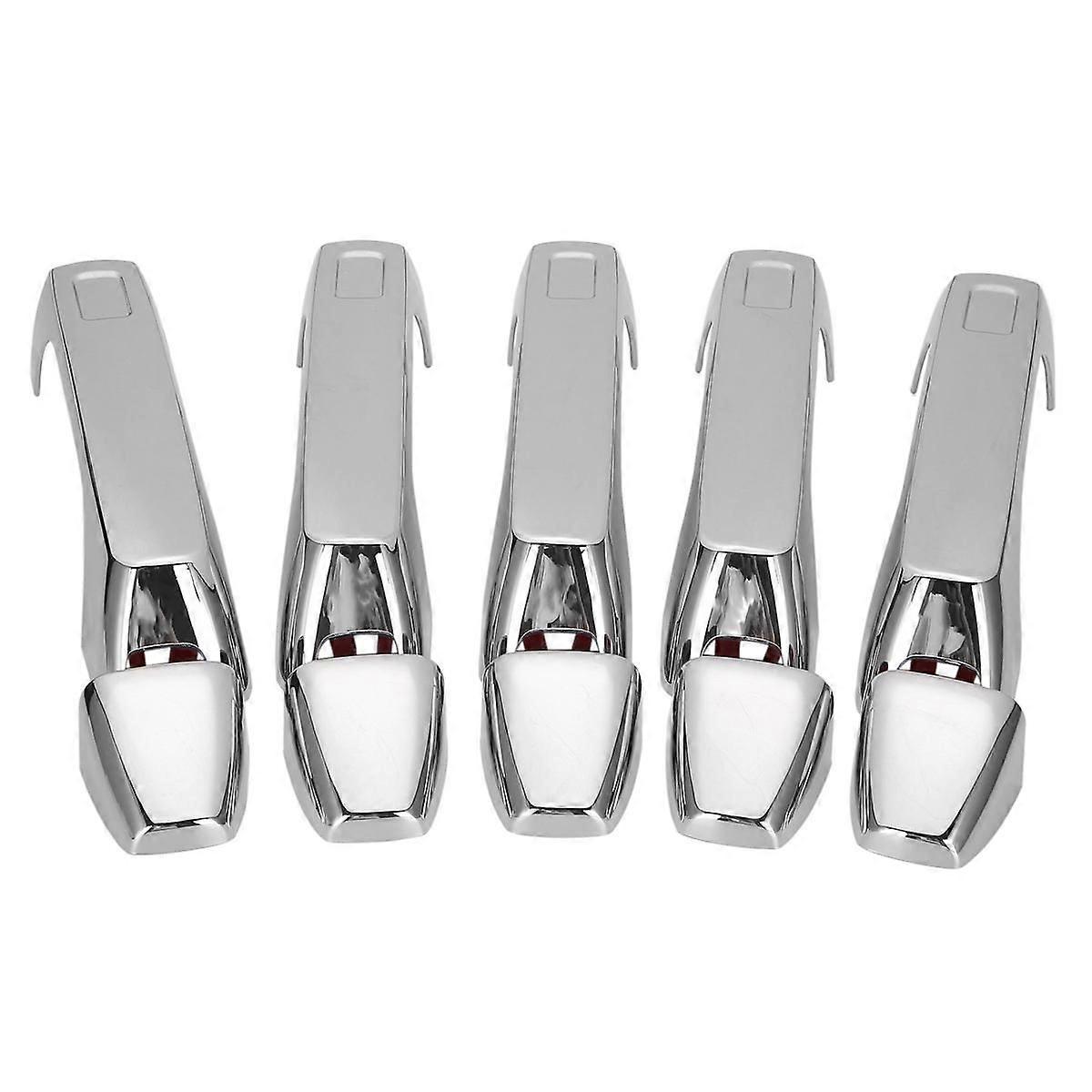 5PCS Car Front & Rear Door Handle Cover Trim for H3 H3T 2006-2010 Exterior Door Chrome Handle Bezel