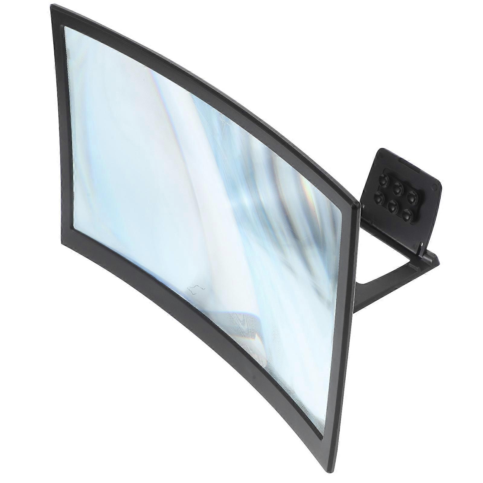 Screen Magnifier For Smartphone Magnifies Small Screens Abs Material Portable And Easy To Use For Desk Use And Travel 1Pack