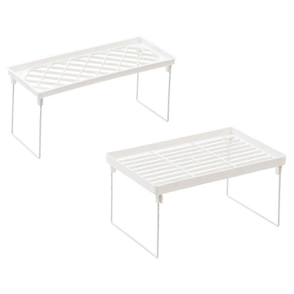 2Pcs Storage Rack Household Study Cabinet Organizer Iron Shelf Holder