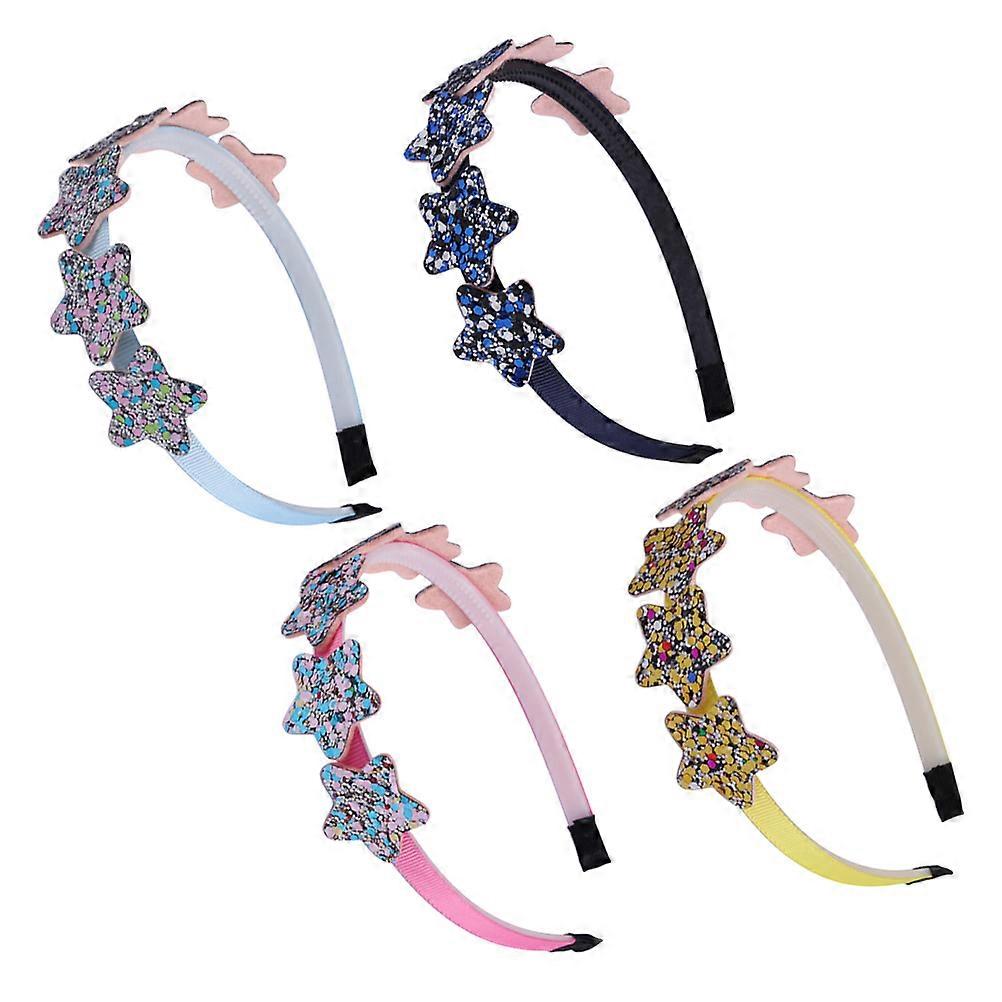 Sequin Star Hair Hoops with Good Elasticity for Birthday Parties and Daily Wear Assorted Color