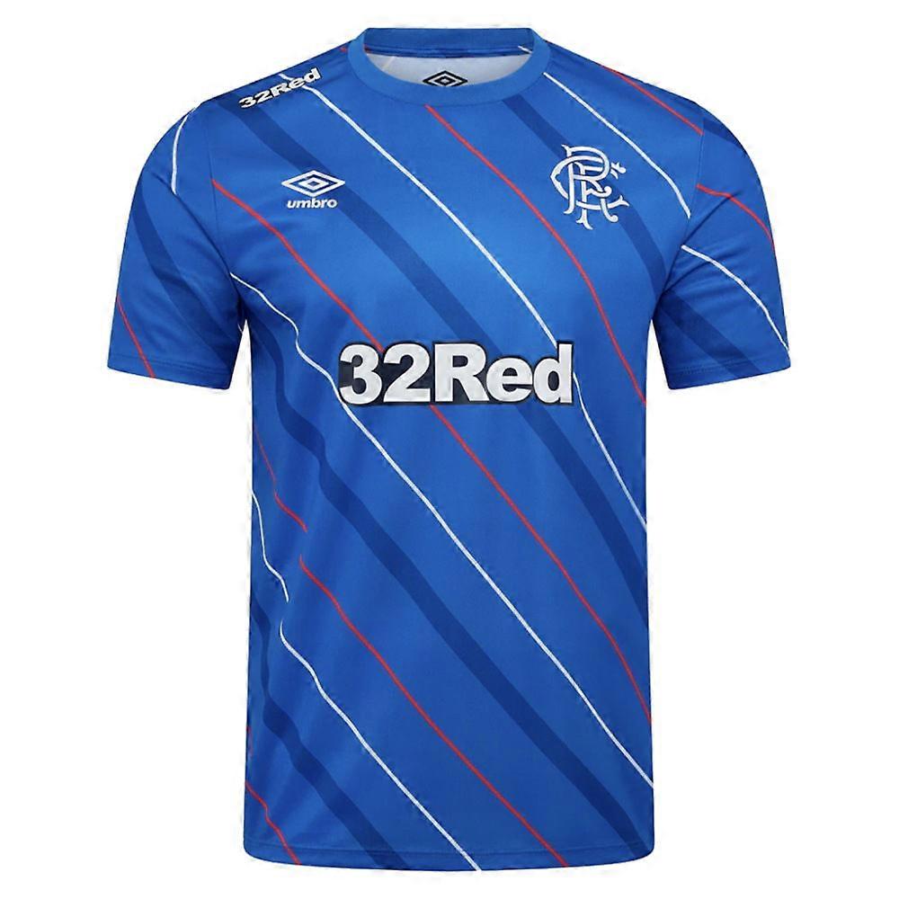 2025-2026 Rangers Home Pre Match Short Sleeve Tee (Lapis Blue)