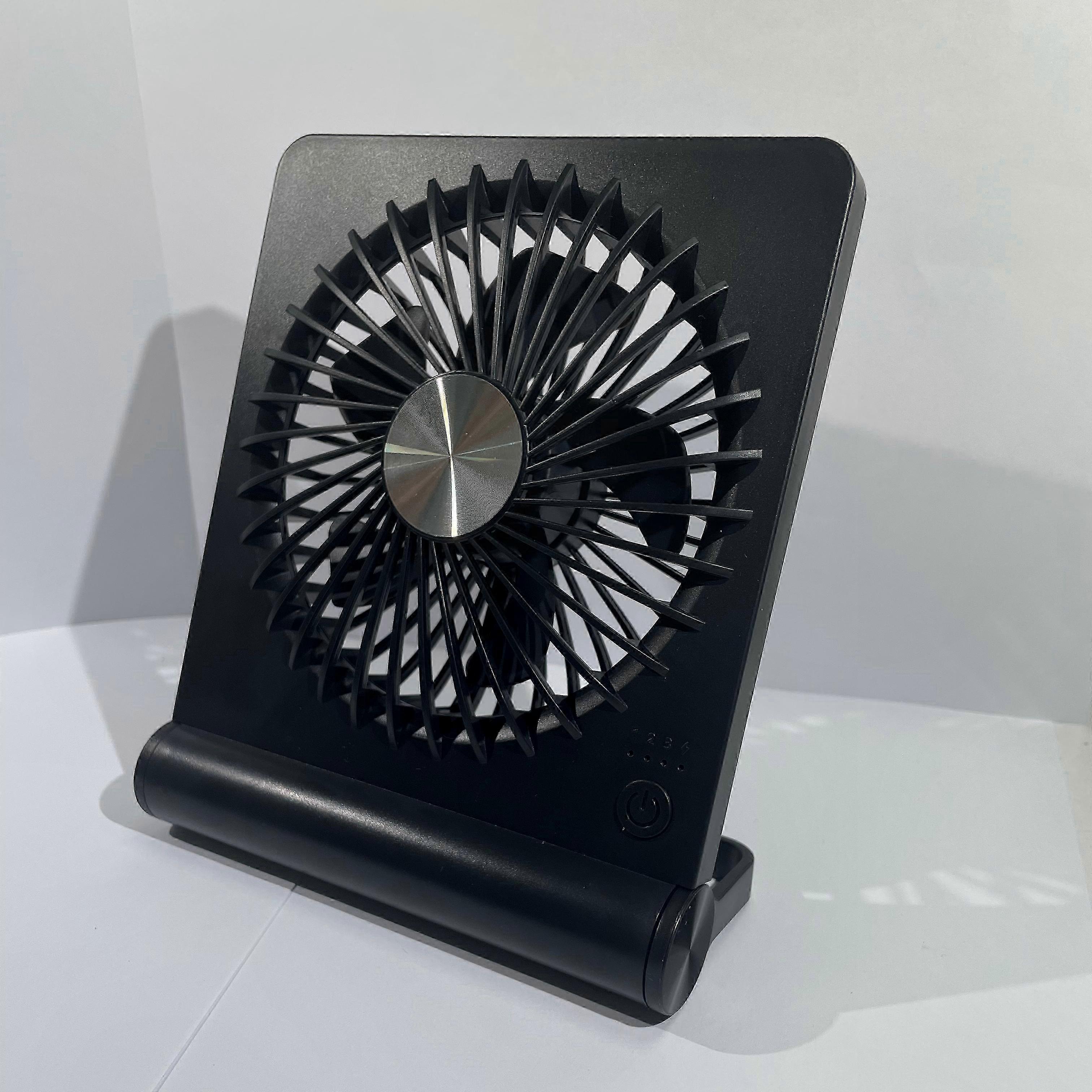 Compact USB-C Powered Desk Fan, 3 Speeds, Adjustable Tilt, Quiet Operation, Ideal for Home and Office Use