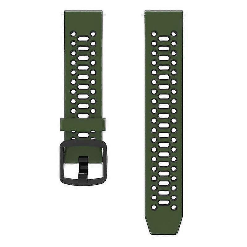 20mm Dual Tone Silicone Strap for Garmin Active 5 Venu Sq 2 Coros Pace 2