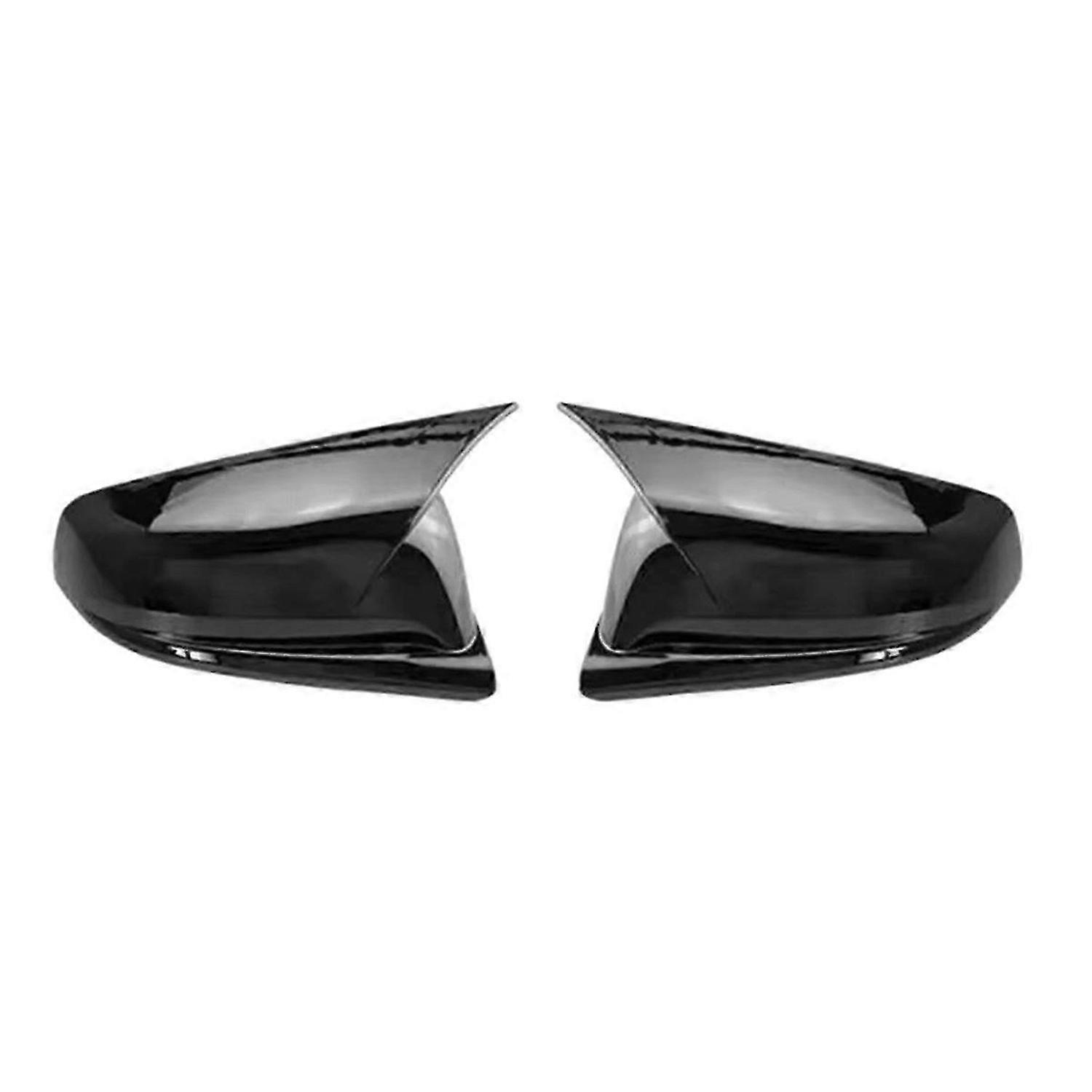 Car Side Rearview Mirror Cover Housing Shell Trim Gloss Black