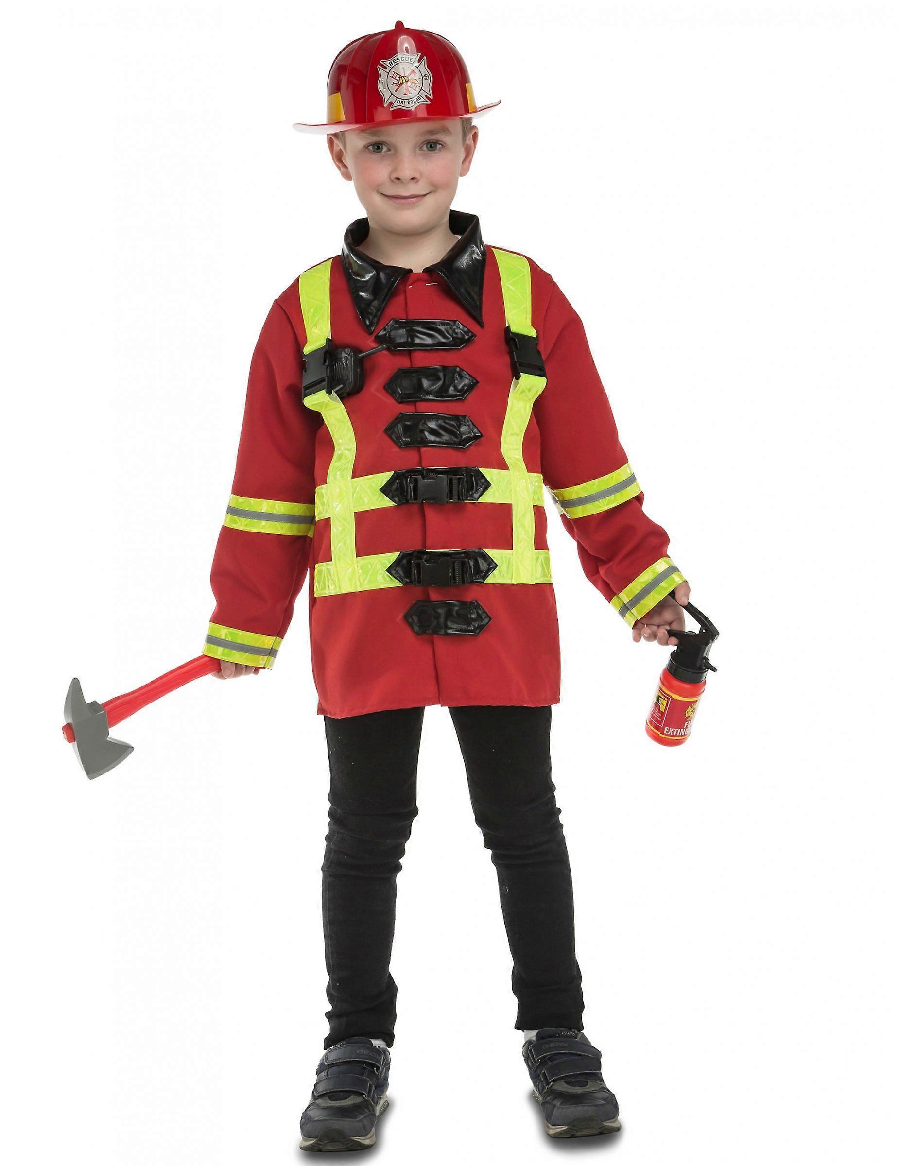 Firefighter costume with accessories for children
