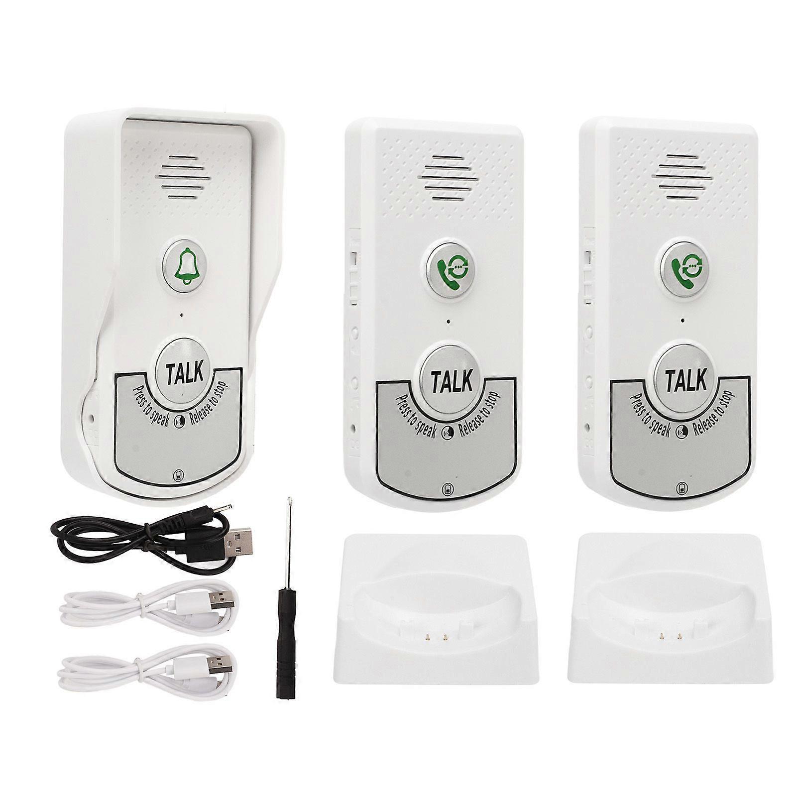 Wireless Intercom Doorbells Excellent Chip 1000m Distance Intelligent White Voice Intercom Doorbells for Homes Factories