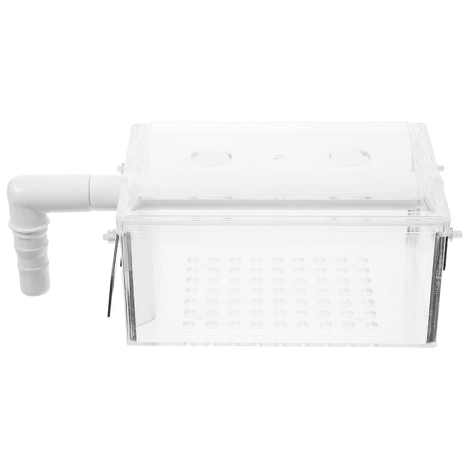 Acrylic Aquarium Box Wall-Mounted Filtration Box for 2Sets