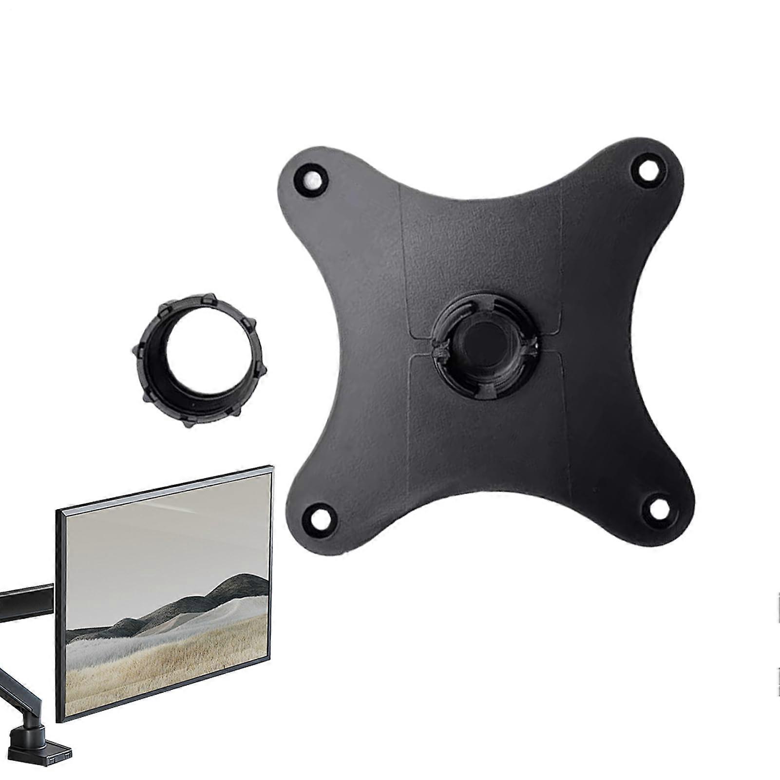 Portable Monitor Bracket Adapter 75mm Hole Spacing, 17mm Ball Head, Horizontal And Vertical Mount, Black
