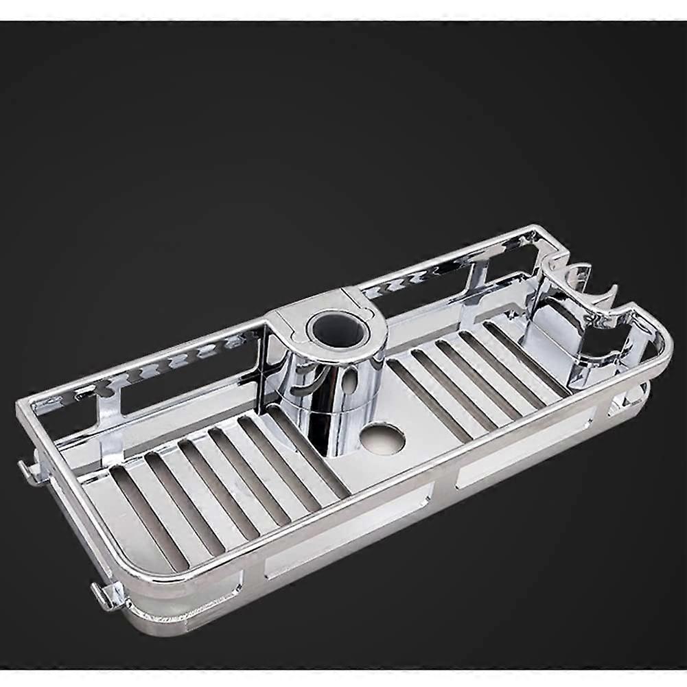 Shower Caddy Bathroom Shelf Rack, No Punching 24mm Hanging Shower Basket Organizer, Tidy Storage Tray for Home Use