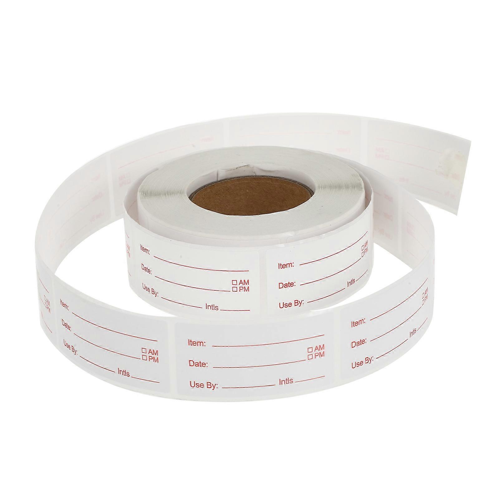Food Storage Labels Adhesive for 1 Roll of Removable Food Labels