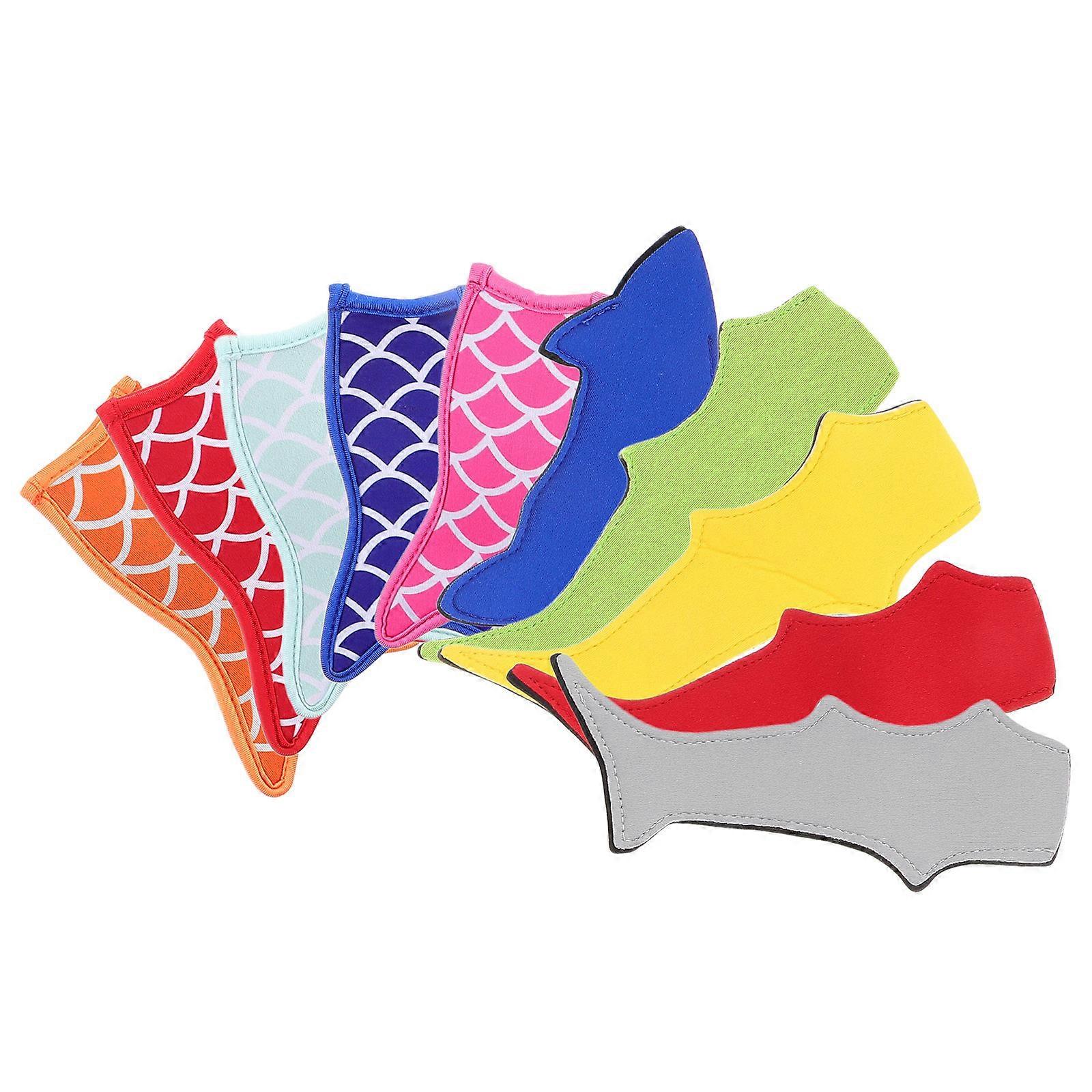 Ice Pop Bags Popsicle Holders for Backyard Barbecues Cloth Material Assorted Color with Cooling Performance Improvement 10Pcs