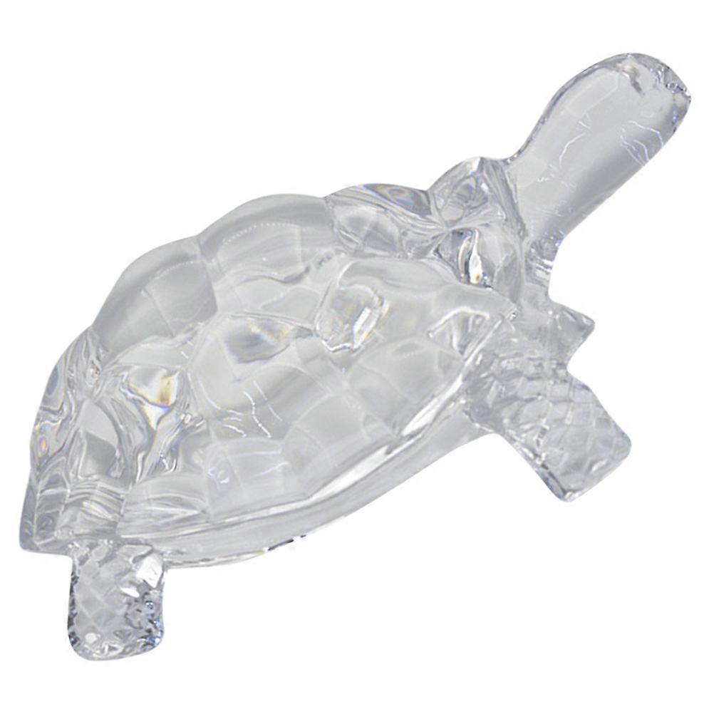 Crystal Turtle Sculpture Decorative Ornament for Desktop 5Pcs Pack