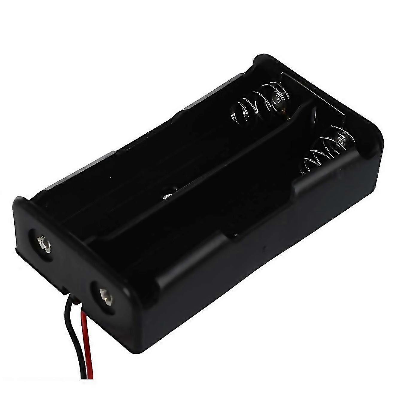 For 6 Pcs Plastic 2 X37v 18650 Type Battery Holder Box Case Black