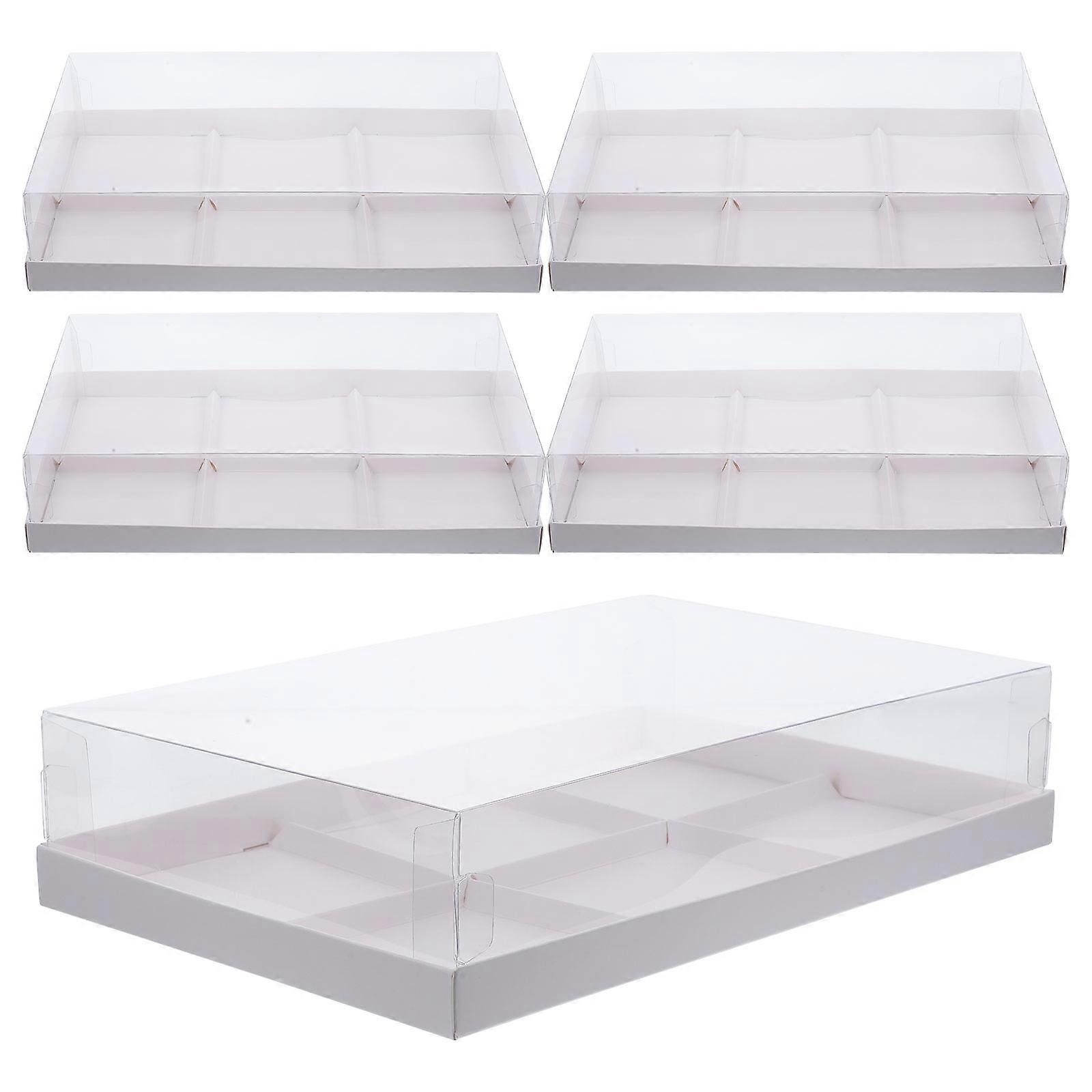 Paper Sweet Dessert Storage Boxes for 5Pcs Donuts