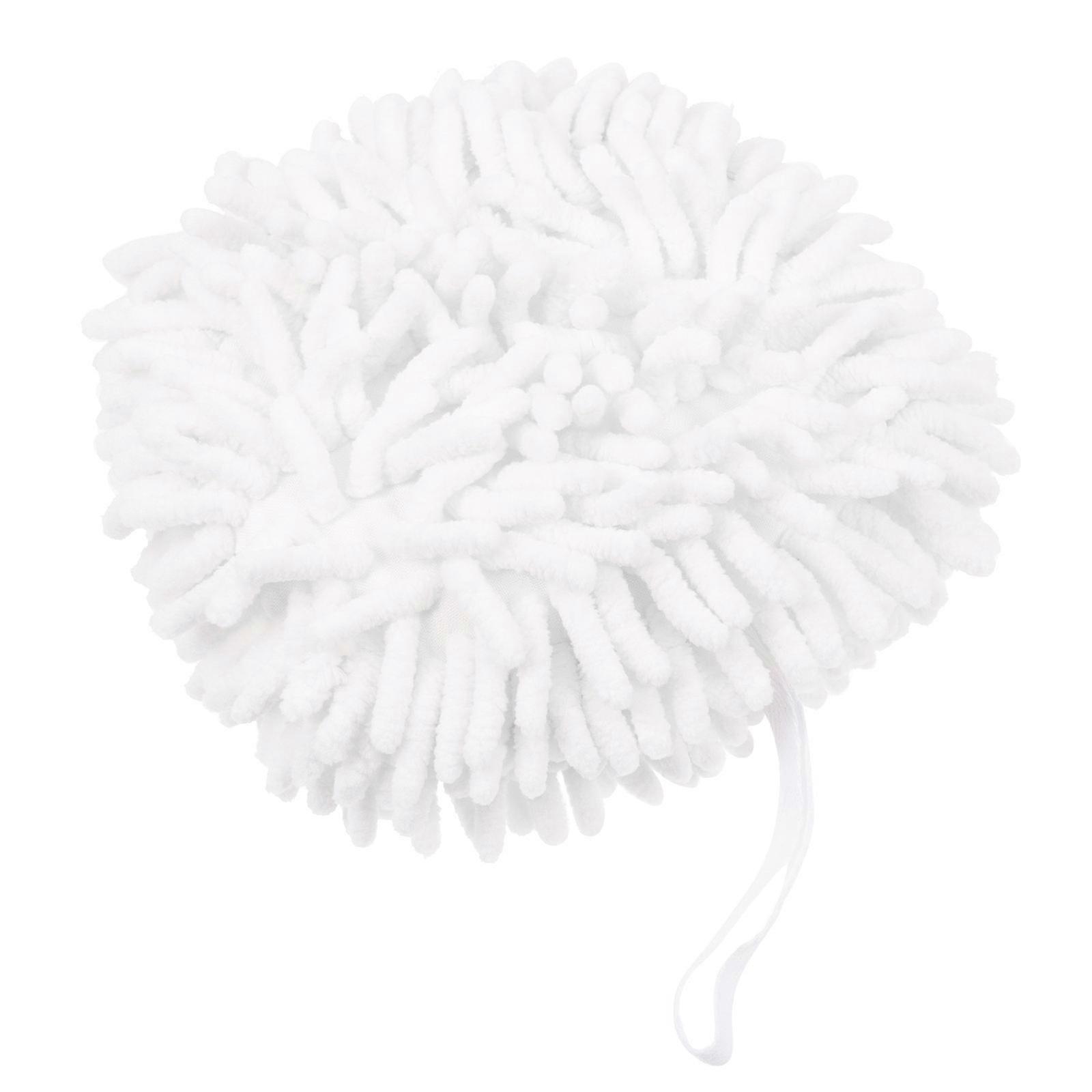 Quick-Drying Absorbent Hand Towel Ball White Chenille for Home 1Pcs