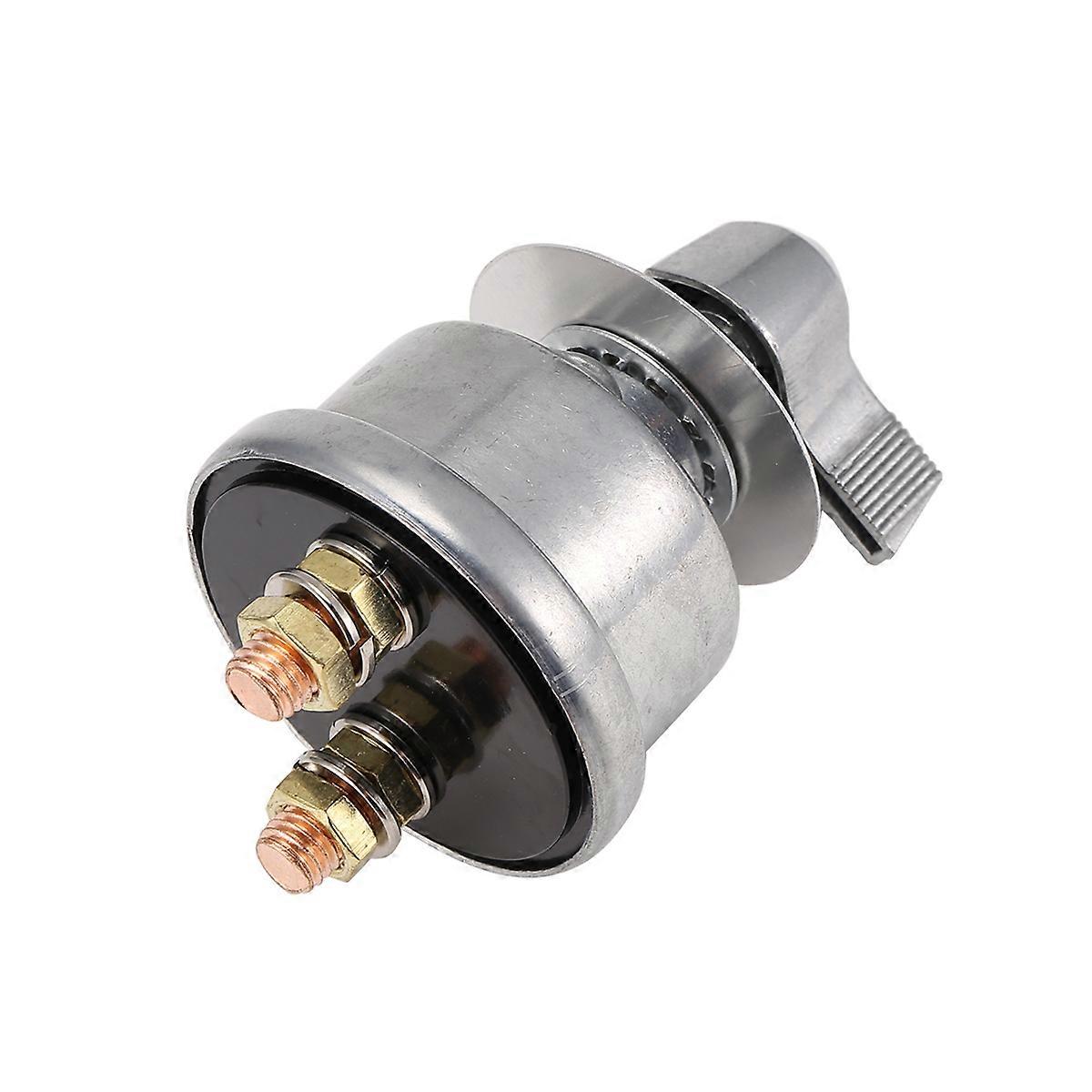 Master Battery Disconnect Switch, 4 AWG 1FT Battery Cable Set,Silver