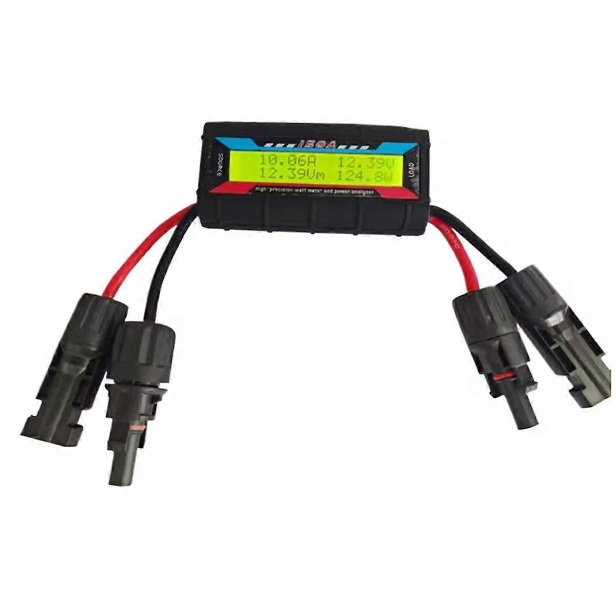 150A Power Meter RC Model Aircraft Power Meter Analyzer Current Power Meter Solar Energy Tester with Connector