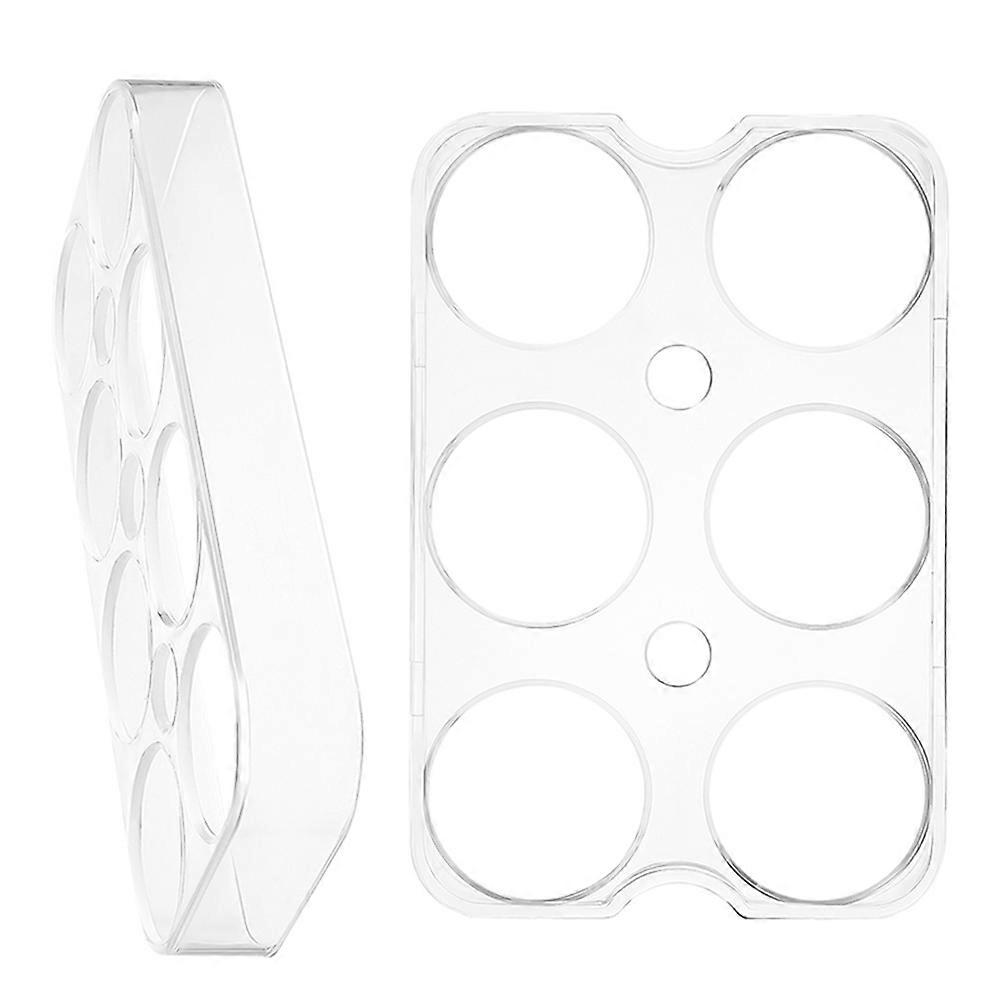 Plastic Egg Holder for Fridge Storage Organizer with 10Pcs for Fresh Eggs