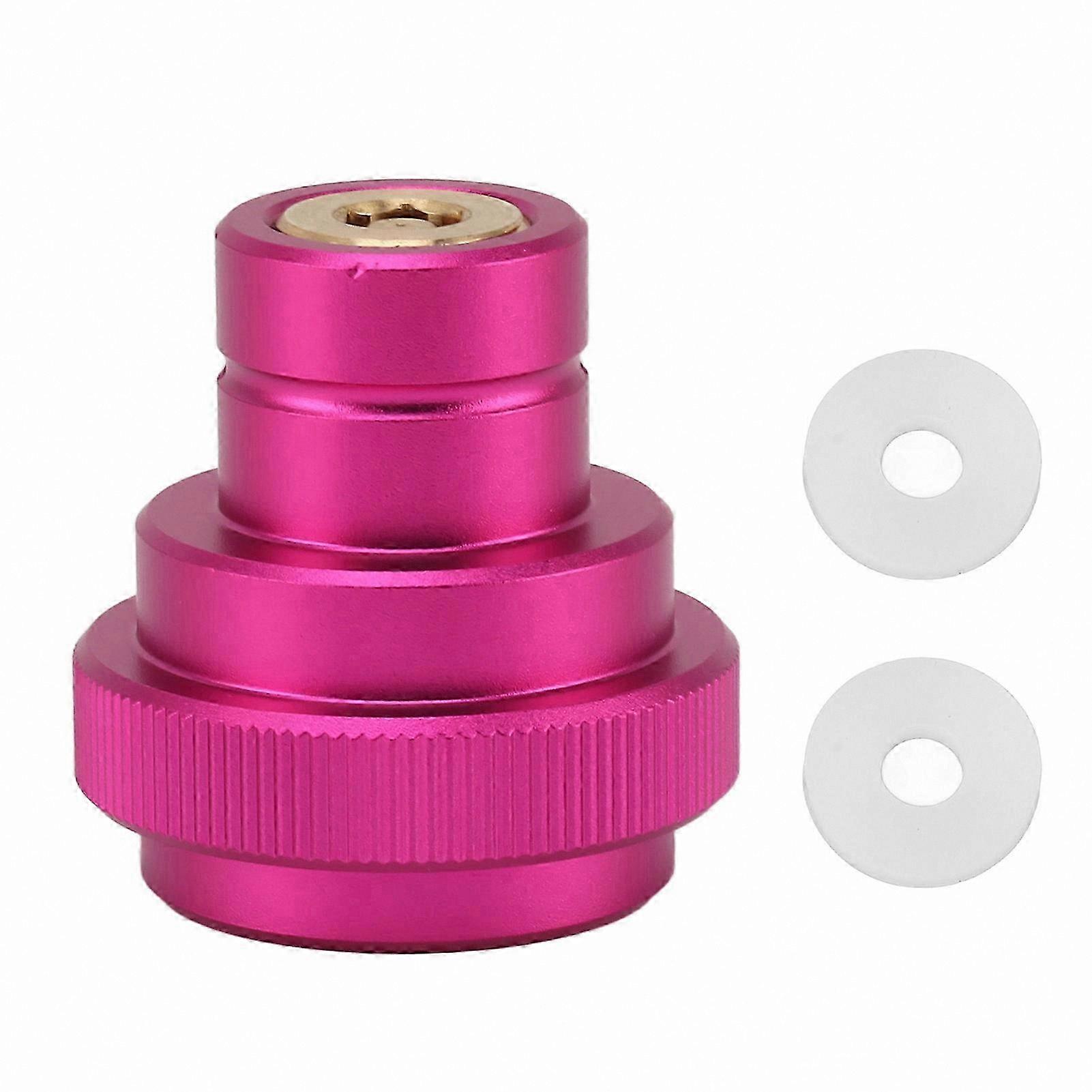 Upgraded CO2 Adapter for Soda Water Bubbler Maker Valve Refill Accessory, Quick Connect Cylinder TR21 4 Purple