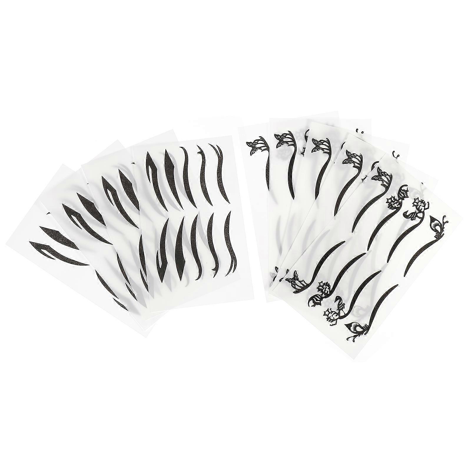 Face Decals Temporary Eye Stickers for Makeup 80Pairs Pack