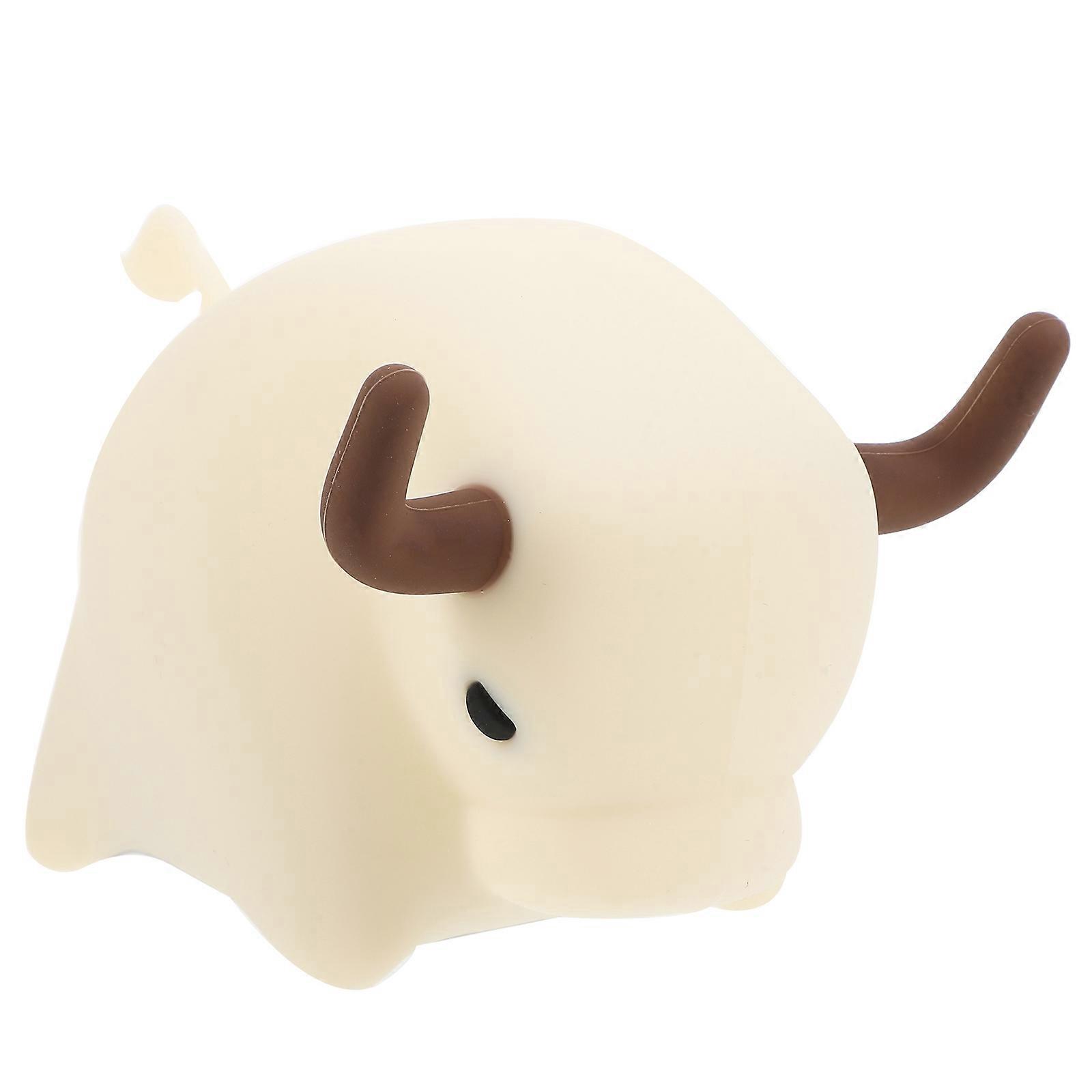 Cow Bedside Lamp Night Light for Lighting 3Sets with Soft Silicone Material