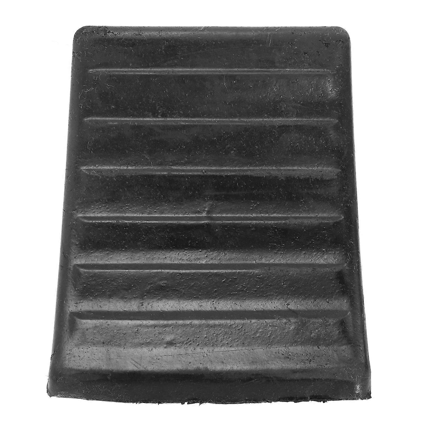 Tire Block Vehicle Wheel Chocks 1Pack Triangle Black Rubber For Vehicle Wheel Alignment