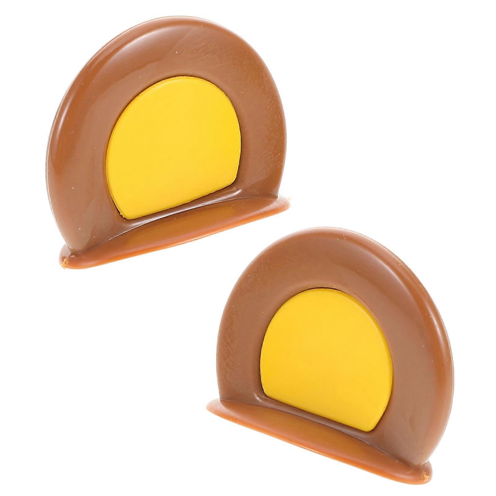 Bear Ear Stickers Adorable Decorations for 1Pair Electric Bikes