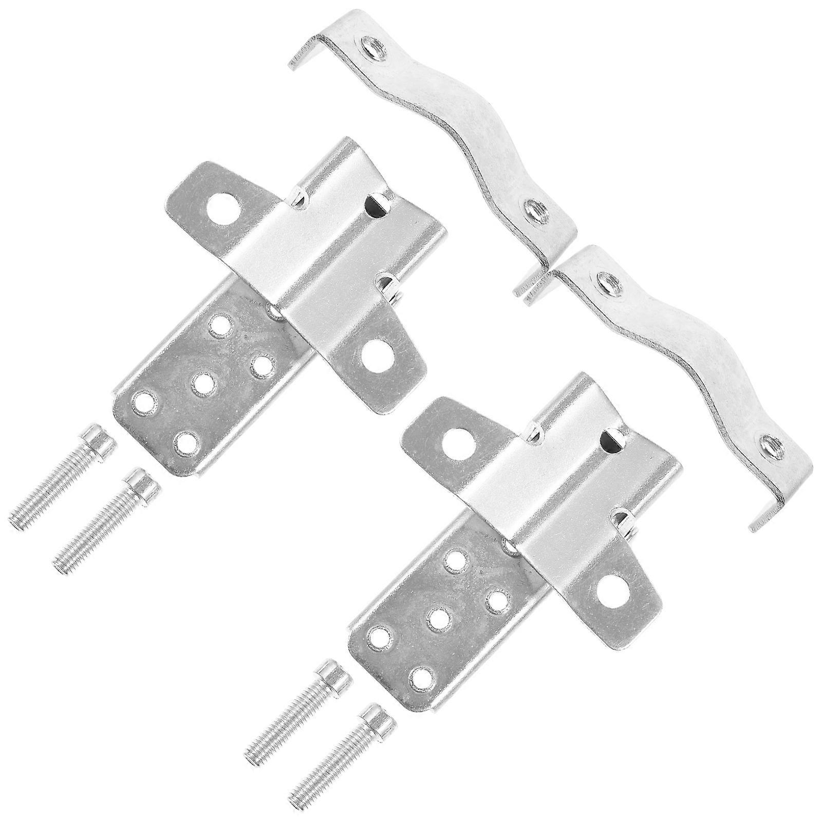 Motorcycle Foot Pegs 8 Pcs Anti-slip Rearset Replacement Silver Designed For Motorcycle Riding And Cycling