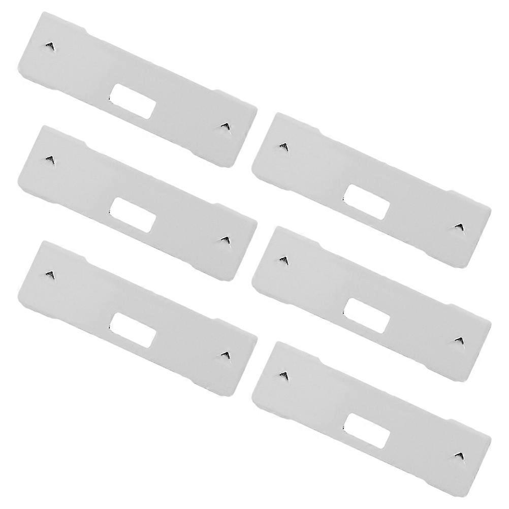 White Vertical Blind Repair Tabs for Fixing Shades 18Pcs Iron Material