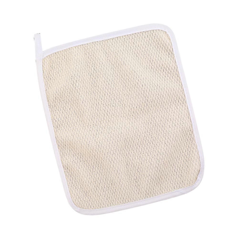 Exfoliating Bath Cloth Quick Cloth for Bathing 5Pcs Beige Nylon