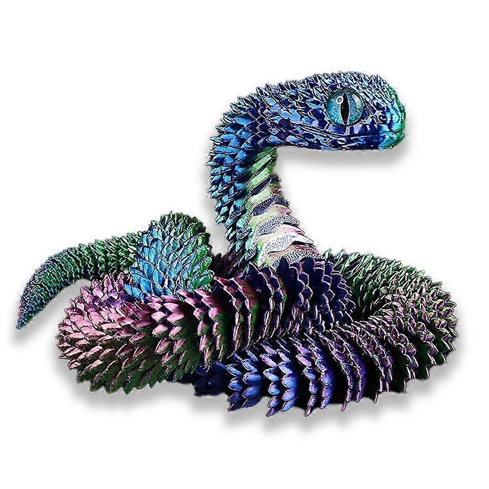 3D Printed Scary Snake Flexible Joint Snake Toy Figures 60cm 2025
