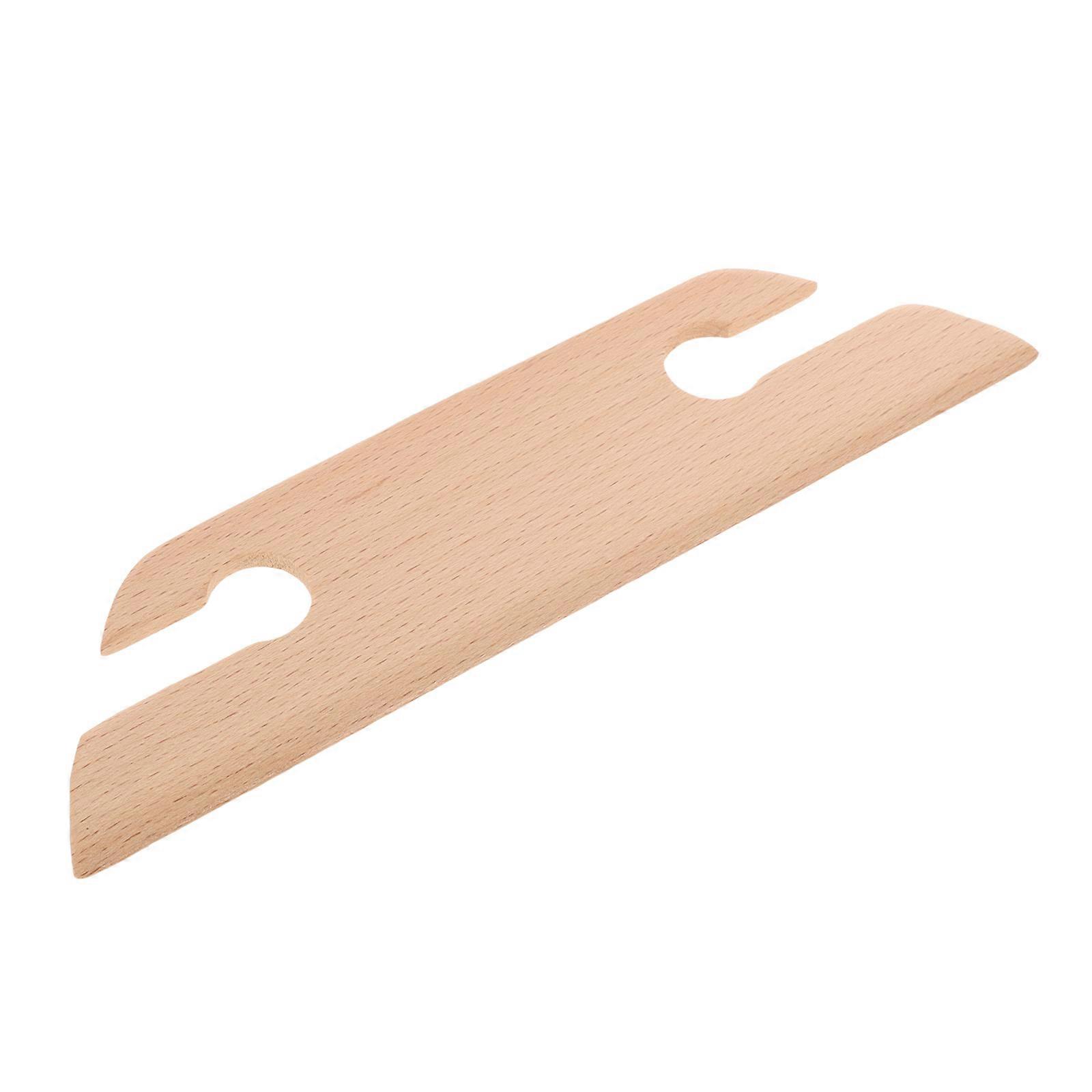 Wood Crochet Shuttle For Handicraft Projects Beginners Knitting Tool Chocolate 1Set