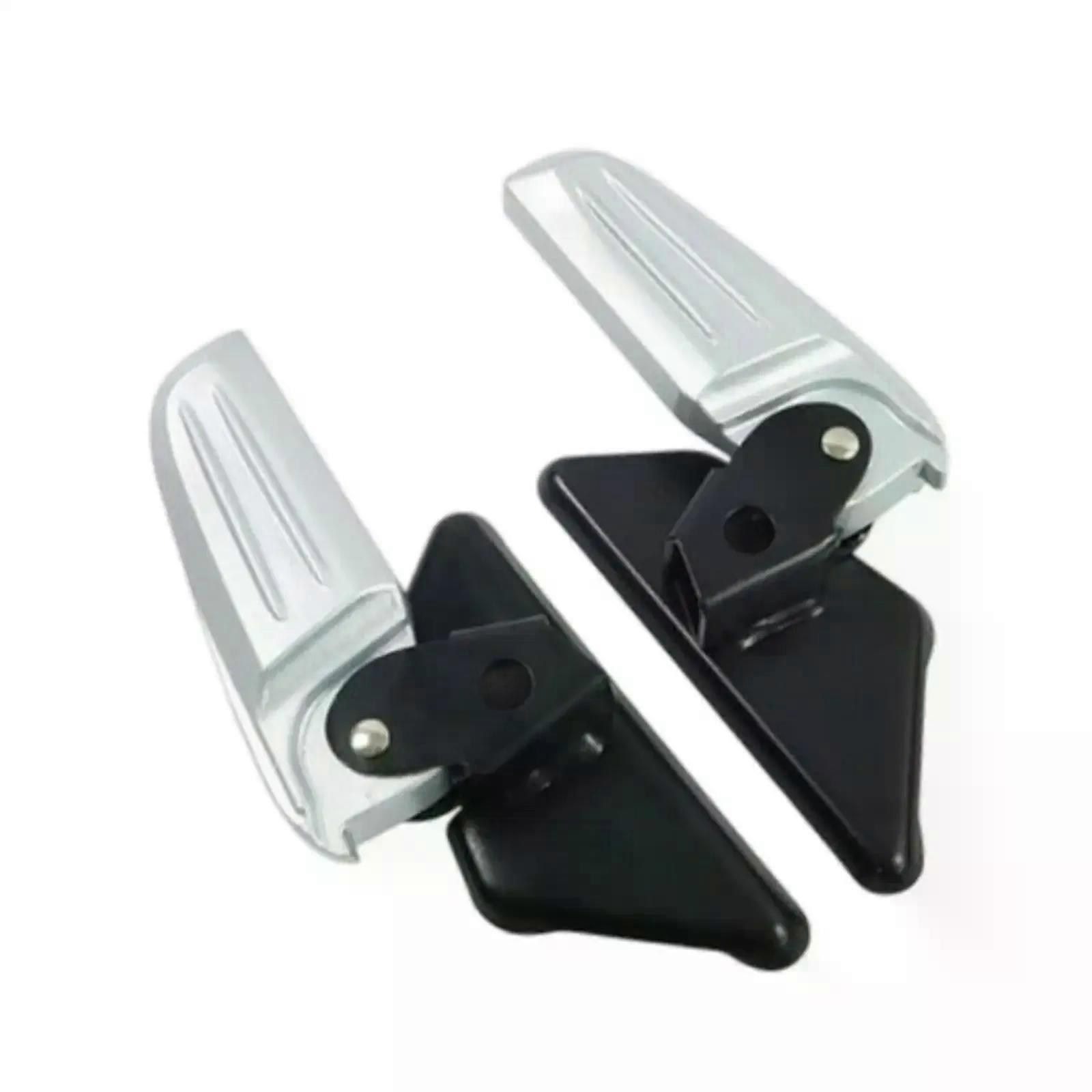Motorcycle Rear Passenger Footrest Extension Foot Pad Replacement Pedals Rearset Footpegs Foldable for Vespa LX Lxv S