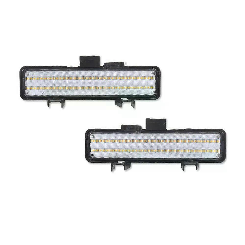 Apply Dynamic Amber LED Front Bumper Turn Signal Light w/ White DRL For Oldsmobile Bravada For Chevrolet S10 Blazer For GMC S15 Jimmy