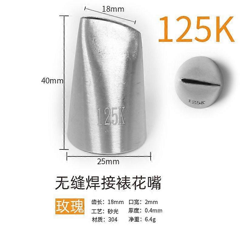 304 stainless steel decorating nozzle 6 teeth with numbered seamless welding