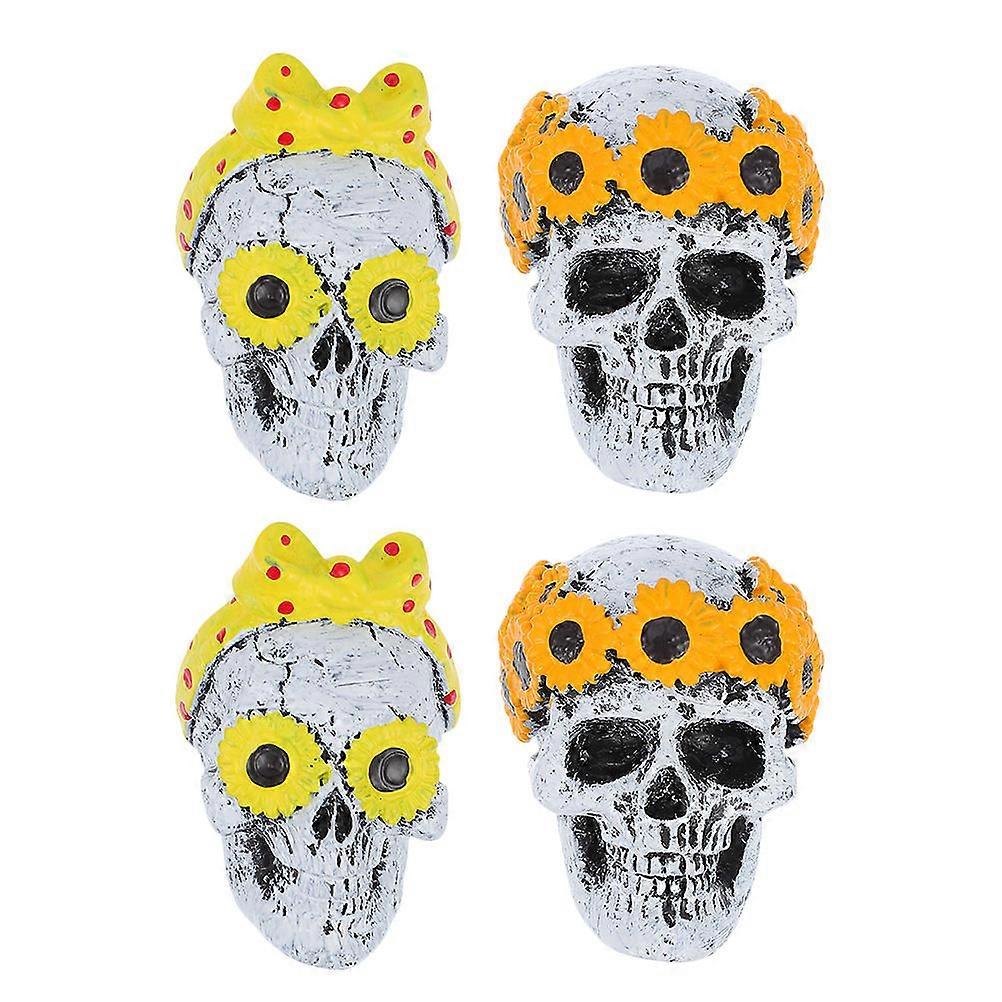 Skull Car Vent Clip Aromatherapy for Car Air Freshener Clips 4Sets