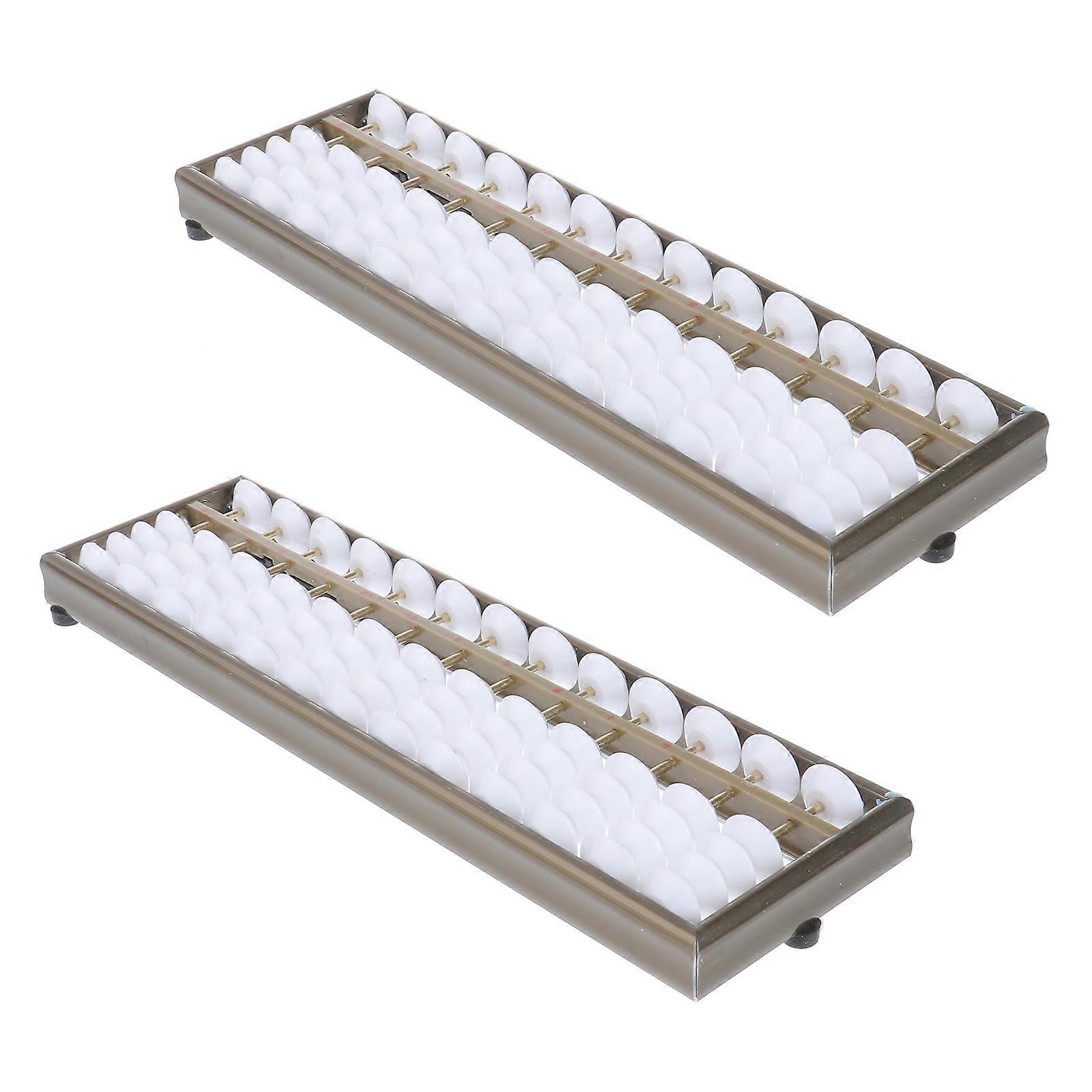 Abacus Aluminum Alloy Abacus for Arithmetic Training 2Pcs Educational Children