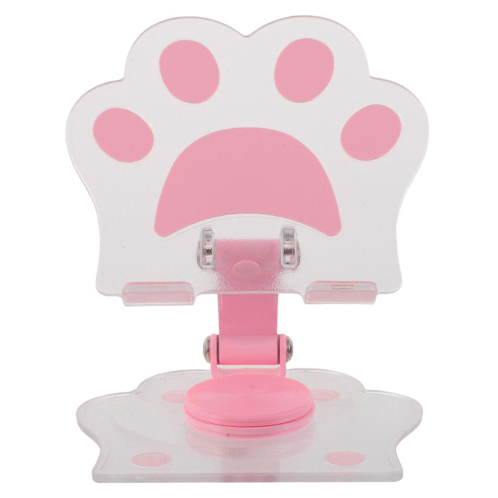 Adjustable Desktop Phone Holder Stand for Video Watching 5Pcs Pink Foldable